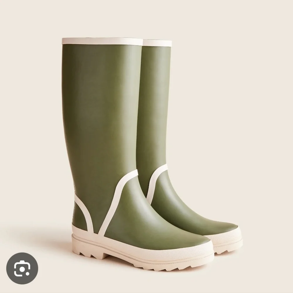 J. Crew Tall Matte Black Rain Boots